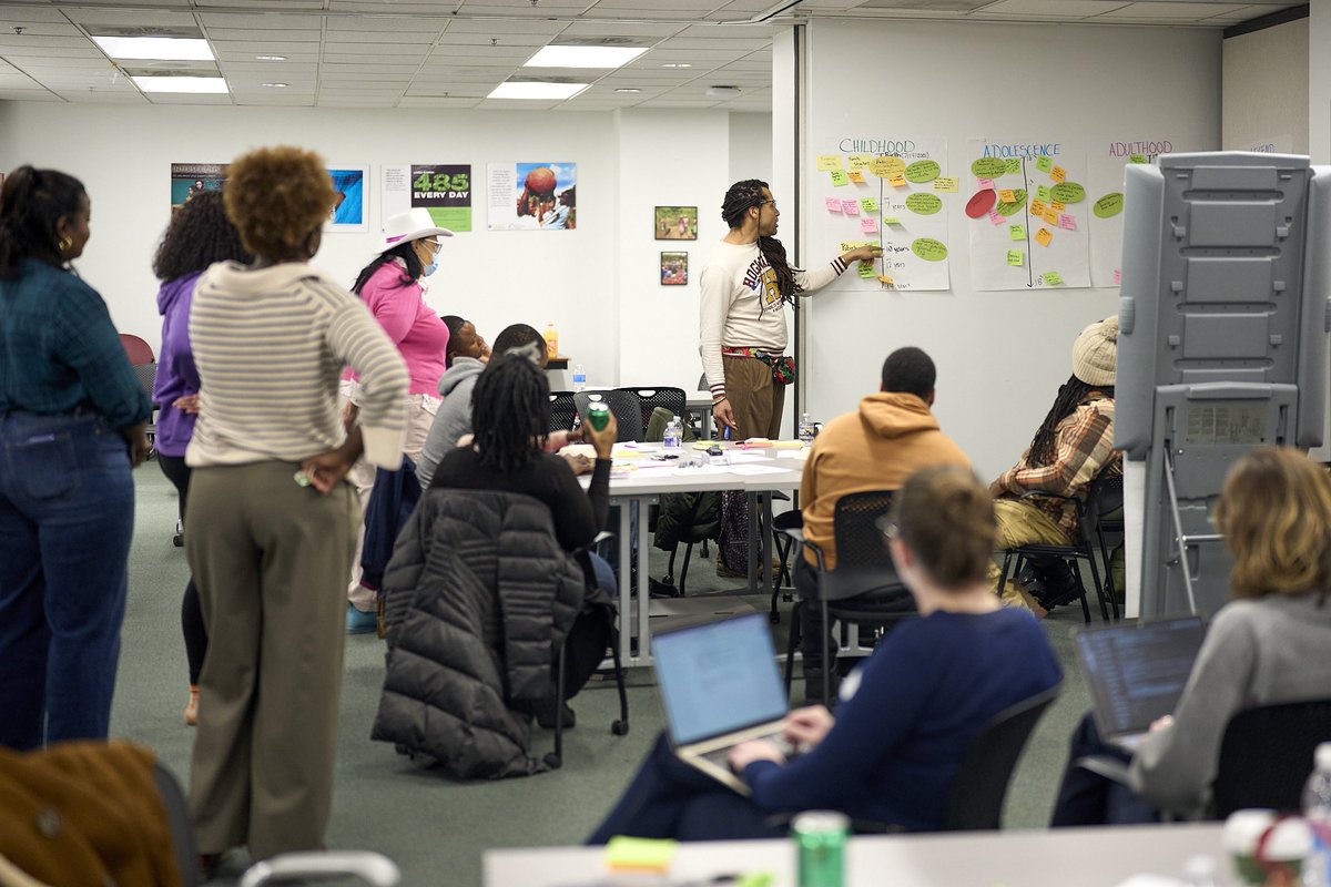 WellnessBlkLife's tweet photo. Last week, @JohnsHopkinsCCP facilitated the Wellness in Black Life discussion, bringing community voices together to define well-being for Black men and boys. Powerful conversations, interactive activities, and collective reflection made this a meaningful space for growth. #WIBL https://t.co/jszDHq3tEF