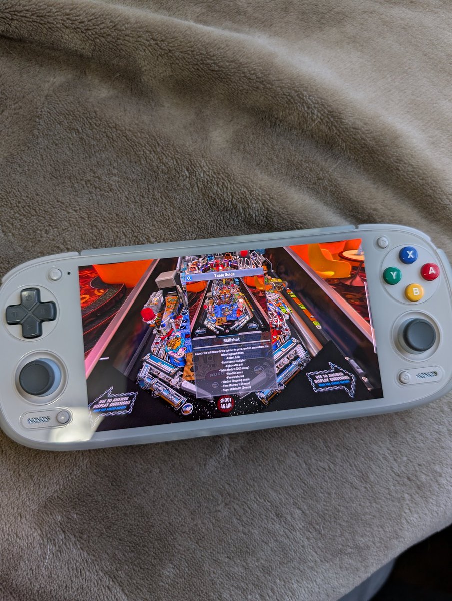 tico481's tweet image. @zen_studios These Android powered handhelds are TAKING OFF like crazy.  Any chance of version optimized for these devices with better visible text?  This is a Retroid Pocket 5 for example #pinball #videopinball #android #retroidpocket5 #retroidpocket
