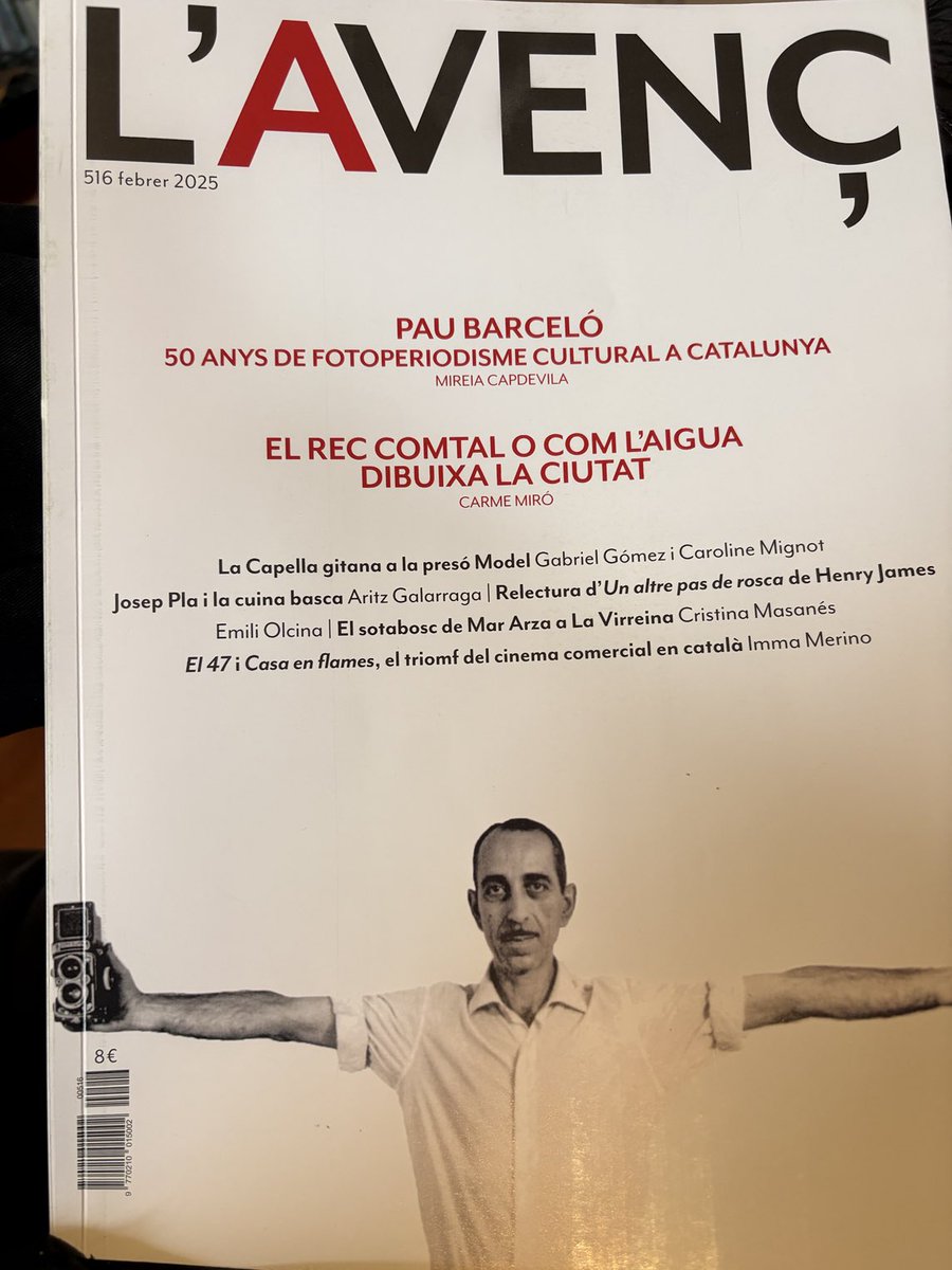 Arriba el número 516 (febrer) de ⁦<a href="/L_Avenc/">L'AVENÇ</a>⁩ . Mireia Capdevila sobre Pau Barceló i Carme Miró sobre el Rec Comtal. I més…!