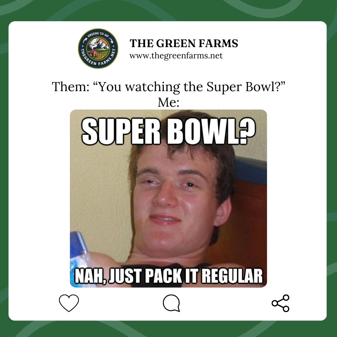 the_green_farms's tweet image. Are you ready for the Super Bowl? 🤭🏈🌿🔥
#thegreenfarms #canadawideshipping #BCfarms #weedlovers #cannabisclub #cannabisindustry #cannabiscommunity #cannabisculture #weed #weedmob #420friendly #stonerfam #420fam #ouieed #Mmemberville #weed #cannabis