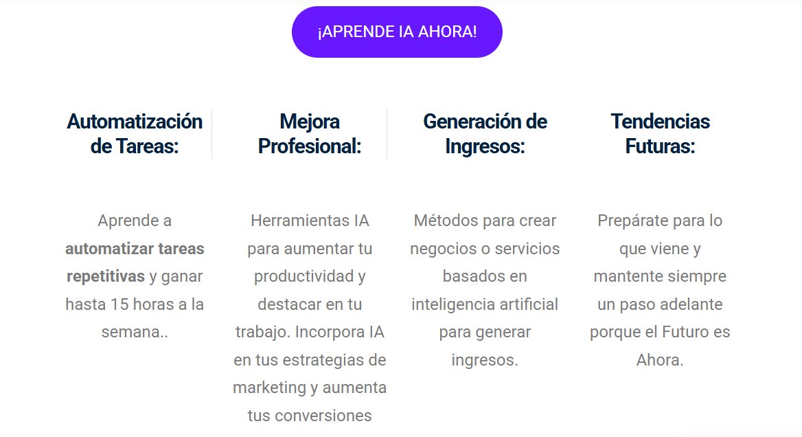 MiguelMaestroIA's tweet photo. Algunos módulos clave:

- Automatización con IA: Cómo optimizar procesos repetitivos en tu negocio.
- IA para generación de contenido: Aprende a crear textos, imágenes, voces y videos generados por IA.
- Hacking de productividad: Usa IA para analizar datos, generar resúmenes y tomar decisiones más rápidas.
- Proyectos prácticos: Desde construir tu chatbot hasta usar modelos predictivos para tu startup o trabajo.