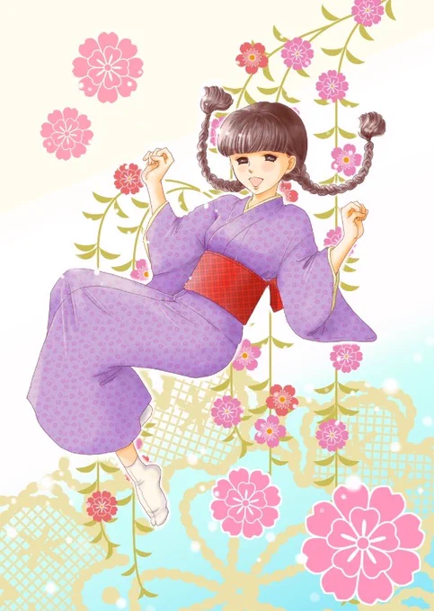 #これを見た人は着物美人を貼って下さい 