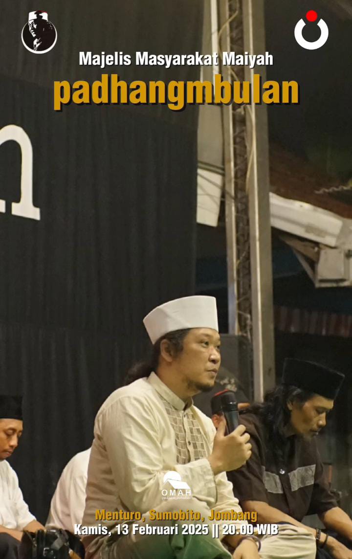 infomaiyah's tweet photo. Majelis Masyarakat Maiyah: PADHANGMBULAN | Kamis, 13 Februari 2025, 20.00 WIB | di Menturo, Sumobito, Jombang #PBFeb https://t.co/yARJMf037u
