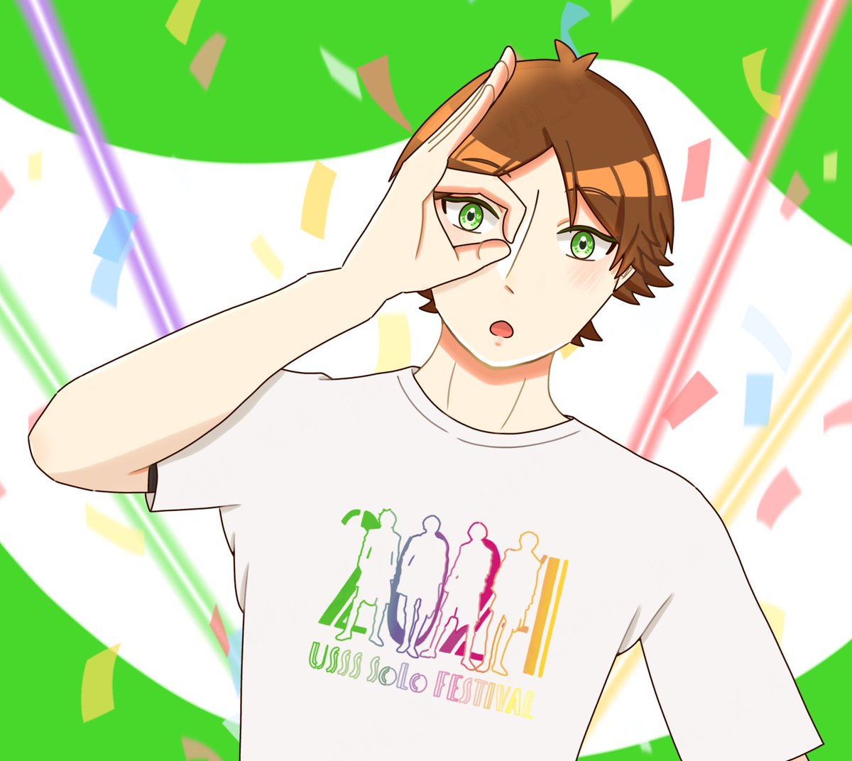 #うらたぬ王国の美術館 #うらたぬき活動16周年 #うらたぬき16周年 
活動16周年おめでとうございます🎉💚
これからもうらたさんの活動が楽しくて幸せなものでありますように！！