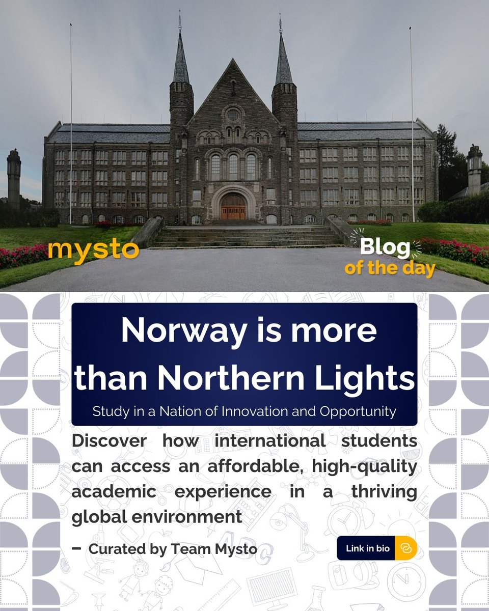 Mystudyoffers's tweet photo. Norway offers world-class academic experiences, innovation-driven learning, and incredible opportunities for international students.

🔗 Read Full Blog: https://t.co/82eXRKHpPw

#studyinnorway #educationinnorway #affordableeducation #internationalstudents #mystudyoffers #mysto https://t.co/hQUddyFt8T