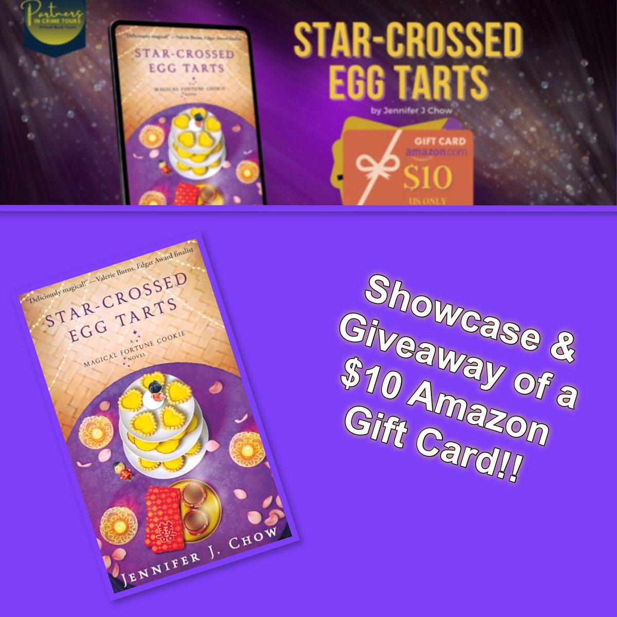 “…the wedding goes smoothly - until cake cutting time.”

“That’s when Felicity finds Miles’ dead body beneath the table with her egg tarts display, stabbed by Kelvin’s gardening shears.”

Going to take a look?   😊

tinyurl.com/5dw8tb7c

Jennifer J. Chow
<a href="/partnersincr1me/">PartnersInCrimeTours</a>