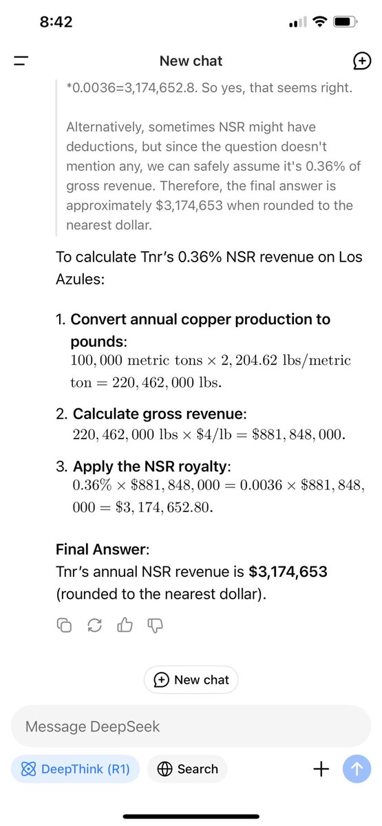 jumpingfrogQ's tweet photo. @AdventusCEO Here you go. Assuming 100k production and 4 dollars copper. 3.17m usd revenue . Over 4.5m cad. https://t.co/2eoq4EaGDg