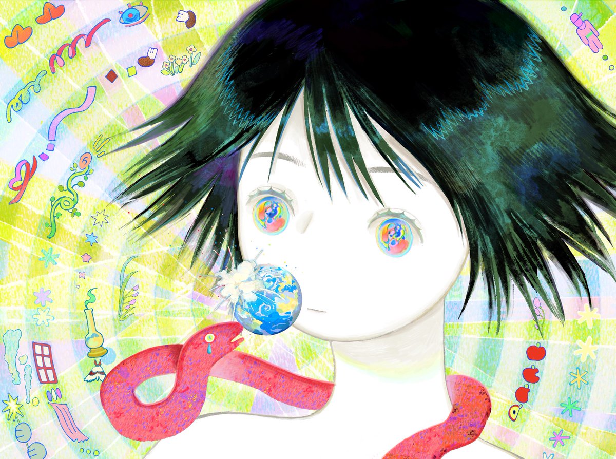 The little snake carries away the sorrows of the new year.