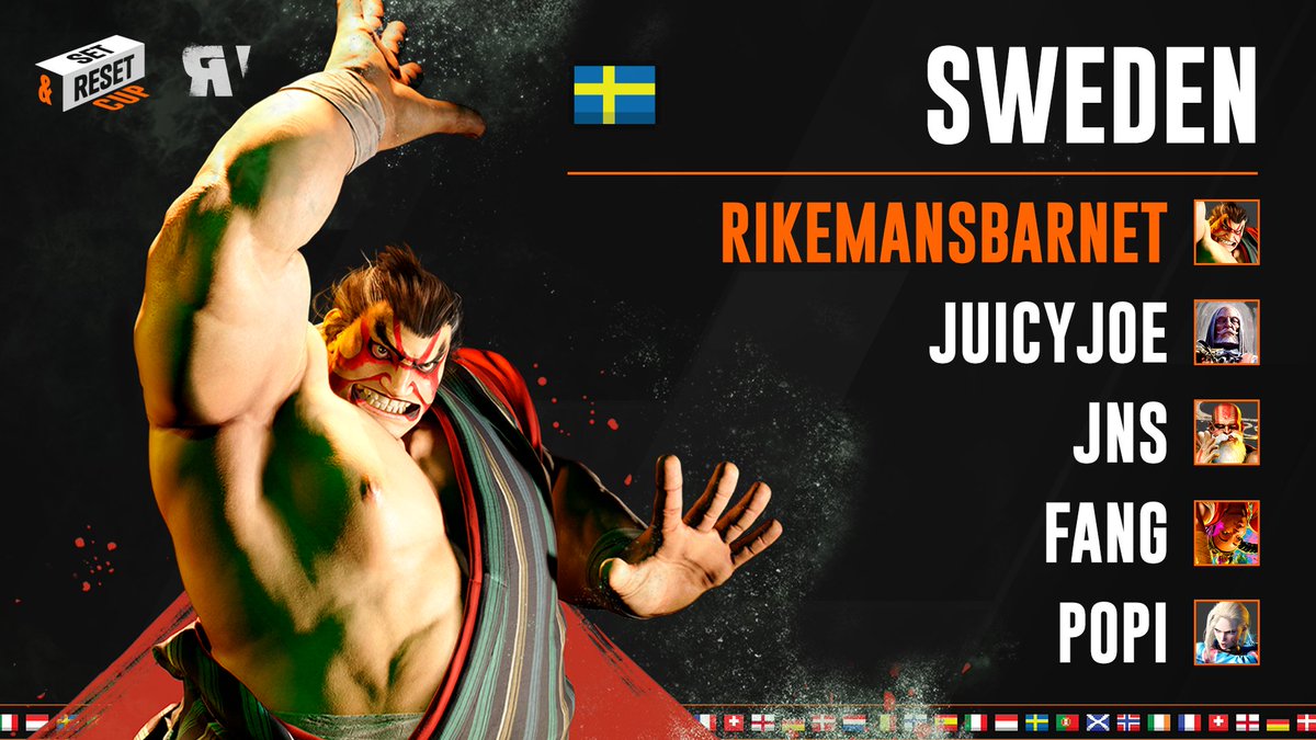 This team is a STRONG contender for winning Set&amp;Reset cup!

🇸🇪 TEAM SWEDEN 🇸🇪

<a href="/Rikemansbarnet/">Andreas Persson</a> [captain]
<a href="/SundellJoel/">Juicyjoe</a> 
<a href="/stecarn/">Jns</a> 
<a href="/TDBFang/">Lucci</a> 
<a href="/PopiSWE/">Popi 🇦🇷🇸🇪</a> 

Not many teams can take this roster down... A favorite to win? Kom igen Sverige!

Starting February 12!