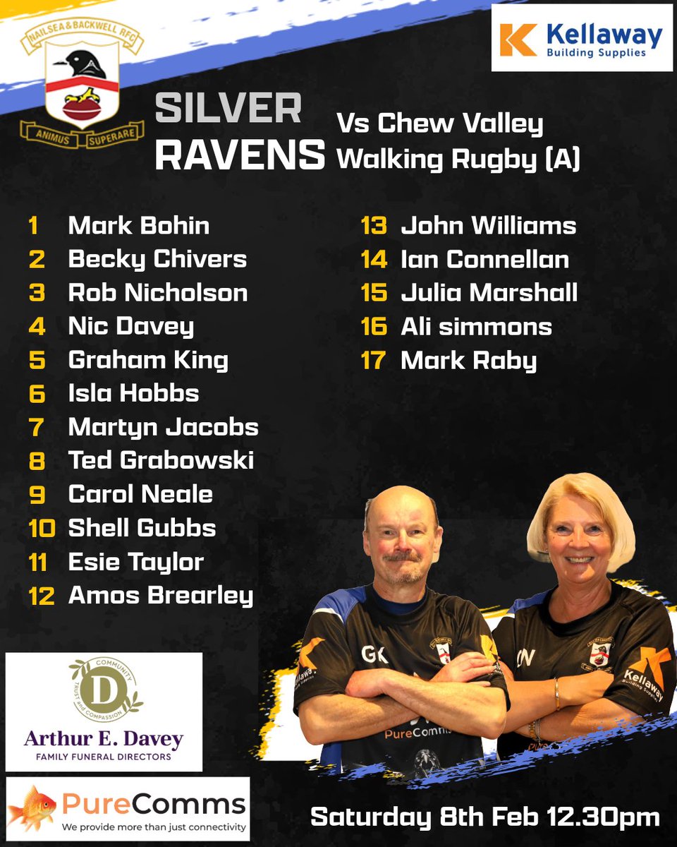 Plenty of rugby on this weekend starting with the Colts tonight under lights. Tomorrow the 1st team take on undefeated high flyers <a href="/Cleve_RFC/">Cleve RFC</a> while the 2nd team and the walkers go to <a href="/chewvalleyrfc/">Chew Valley RFC</a> 

#UTR