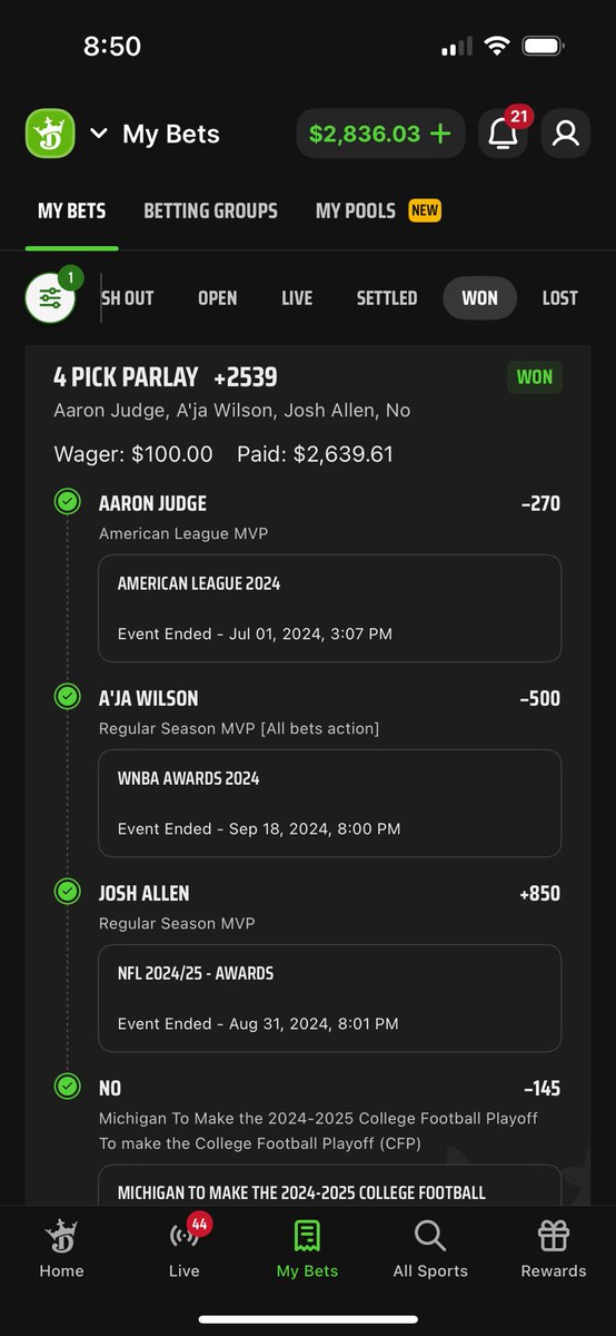 PookiePicks1's tweet photo. The biggest win in Pookies history. Thank you GOAT ALLEN 🐐 https://t.co/w9FJMnQ6oU