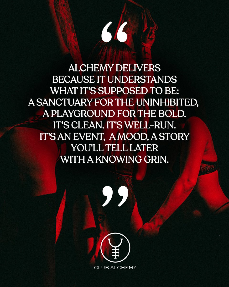 Don’t take our word for it, check out some of the reviews of Club Alchemy on Fab Swingers and see why we are the biggest and best club in the country 🖤 ✨🖤