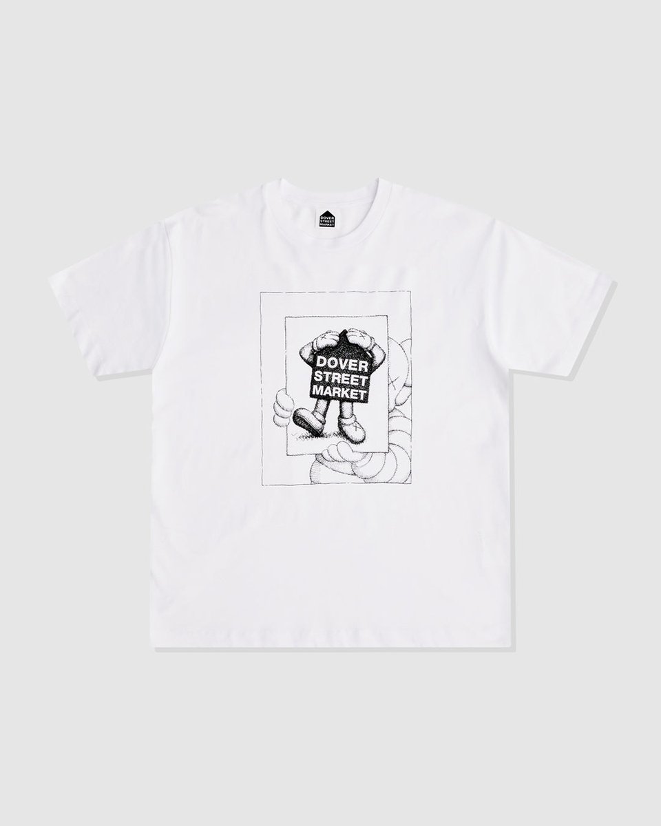 Fluro Rebellion Kaws (カウズ) x Dover Street Market T-Shirt Pink 