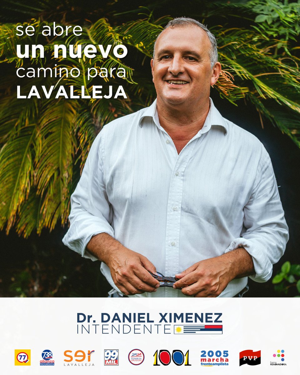 Se abre un nuevo camino para Lavalleja.
#DanielXimenezIntendente 🔴🔵⚪️✊️
#Lavalleja #FrenteAmplio #1001