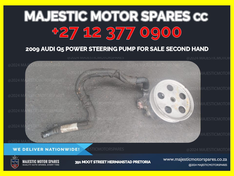 SpareMotor's tweet image. 2009 AUDI q5 power steering pump for sale - used oem part
#audiq5 #powersteeringpump #usedautoparts

Visit us at Majestic Motor Spares, 391 Moot Street, Hermanstad, Pretoria.
majesticmotorspares.co.za