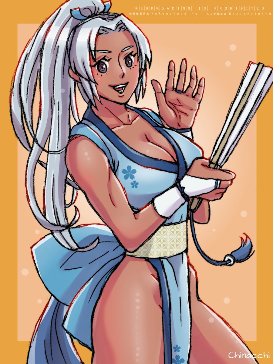 不知火舞 「褐色肌の舞ちゃんかわいい!#StreetFighter6 」|chinacchiのイラスト
