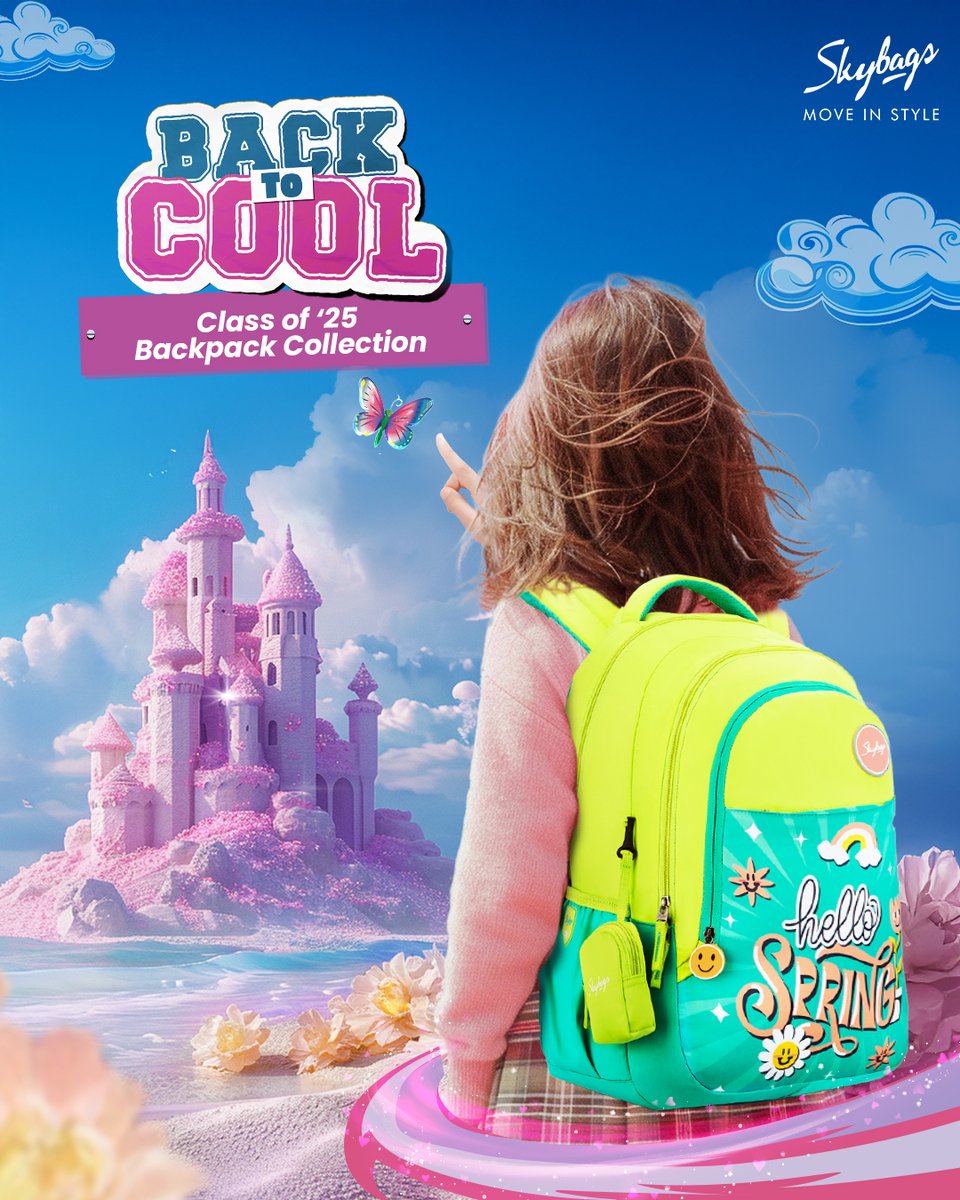 InSkybags's tweet photo. Bold, stylish, and unapologetically you!
The ultimate backpack for every girl serving looks just dropped.
#Classof2025 #SkybagsBackpack #MoveInStyle #BackToCool #GirlyCollection https://t.co/AGTy9EvMAb