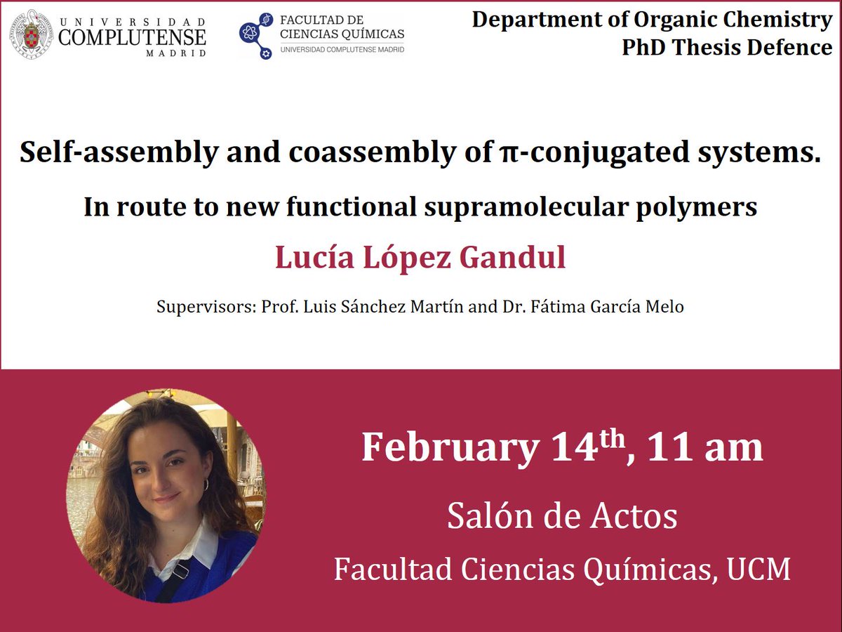 🎓 PhD Thesis Defence

Don't miss the PhD thesis defence of Lucía López Gandul from <a href="/LSM_LAB/">Luis Sánchez Martín</a>!

📅 February 14th, 2025
🏦 Salón de Actos, UCM