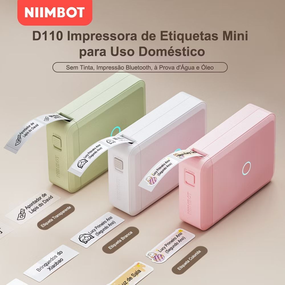 Dê uma olhada em NIIMBOT D110 Impressora de Etiquetas Inteligente Térmica Bluetooth sem Tinta para iOS Android. por R$126,99. Compre na Shopee agora! s.shopee.com.br/2VchBB45CZ?sha…