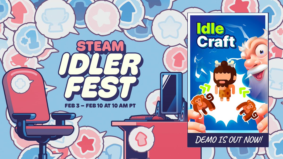 🔥 Idle Craft Demo is Out Now, as a part of Steam Idler Fest!

⚡store.steampowered.com/app/3463310/Id…

🌍 Start from the most basic elements and help your World evolve through the timeline of progress. 

#idlerfest #demo #indiegames #idle #doodlegod #clicker