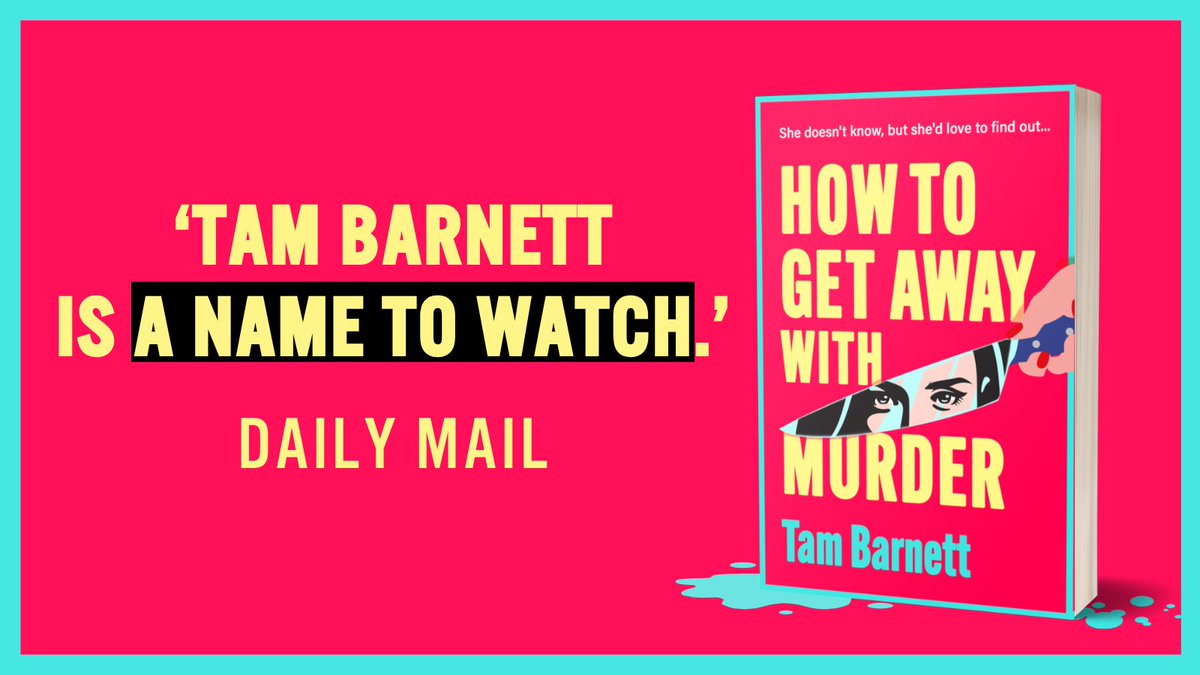 Boldwood Books (@boldwoodbooks) on Twitter photo We're delighted to see a brilliant review for <a href="/TamBarnettBooks/">Tam Barnett</a>' #HowToGetAwayWithMurder in the Daily Mail today! 👏 Read the review in full here: bit.ly/GetAwayMurderD…
And don't forget to get a copy of this twisty thriller here! mybook.to/HowToGetAway We're delighted to see a brilliant review for <a href="/TamBarnettBooks/">Tam Barnett</a>' #HowToGetAwayWithMurder in the Daily Mail today! 👏 Read the review in full here: bit.ly/GetAwayMurderD…
And don't forget to get a copy of this twisty thriller here! mybook.to/HowToGetAway