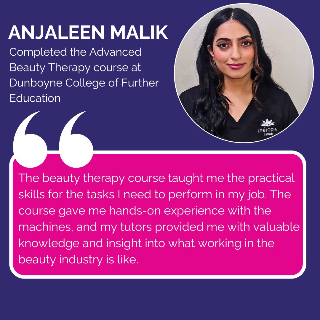 thisisFET (@thisisfet) on Twitter photo Check out PLC learner, Anjaleen's story about how her course at <a href="/DunboyneCollege/">Dunboyne College FE</a> transformed one of her favourite hobbies into her dream career. Every year, FET provides learners with the skills they need to build meaningful careers in industries they love thisisfet.ie/stories/from-p… Check out PLC learner, Anjaleen's story about how her course at <a href="/DunboyneCollege/">Dunboyne College FE</a> transformed one of her favourite hobbies into her dream career. Every year, FET provides learners with the skills they need to build meaningful careers in industries they love thisisfet.ie/stories/from-p…