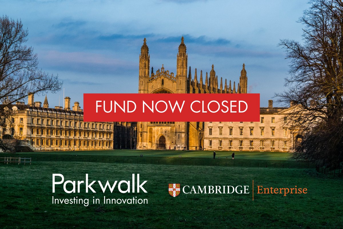 🔊 We are delighted to report that the University of Cambridge Enterprise Fund X, in collaboration with Cambridge Enterprise, has now reached full capacity ahead of target, and we will no longer be accepting applications. parkwalkadvisors.com/2025/02/ucef-x…