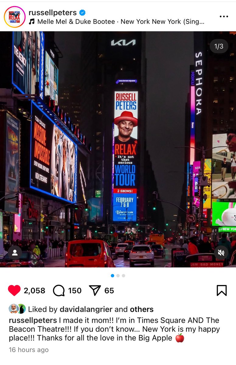 Blue Vista 725 (@bluevista725) on Twitter photo A serious campaign of ours for a not that serious tour. We’re big fans <a href="/therealrussellp/">Russell Peters</a> You look great up there! You’re going to kill it tonight at <a href="/BeaconTheatre/">Beacon Theatre</a> A serious campaign of ours for a not that serious tour. We’re big fans <a href="/therealrussellp/">Russell Peters</a> You look great up there! You’re going to kill it tonight at <a href="/BeaconTheatre/">Beacon Theatre</a>