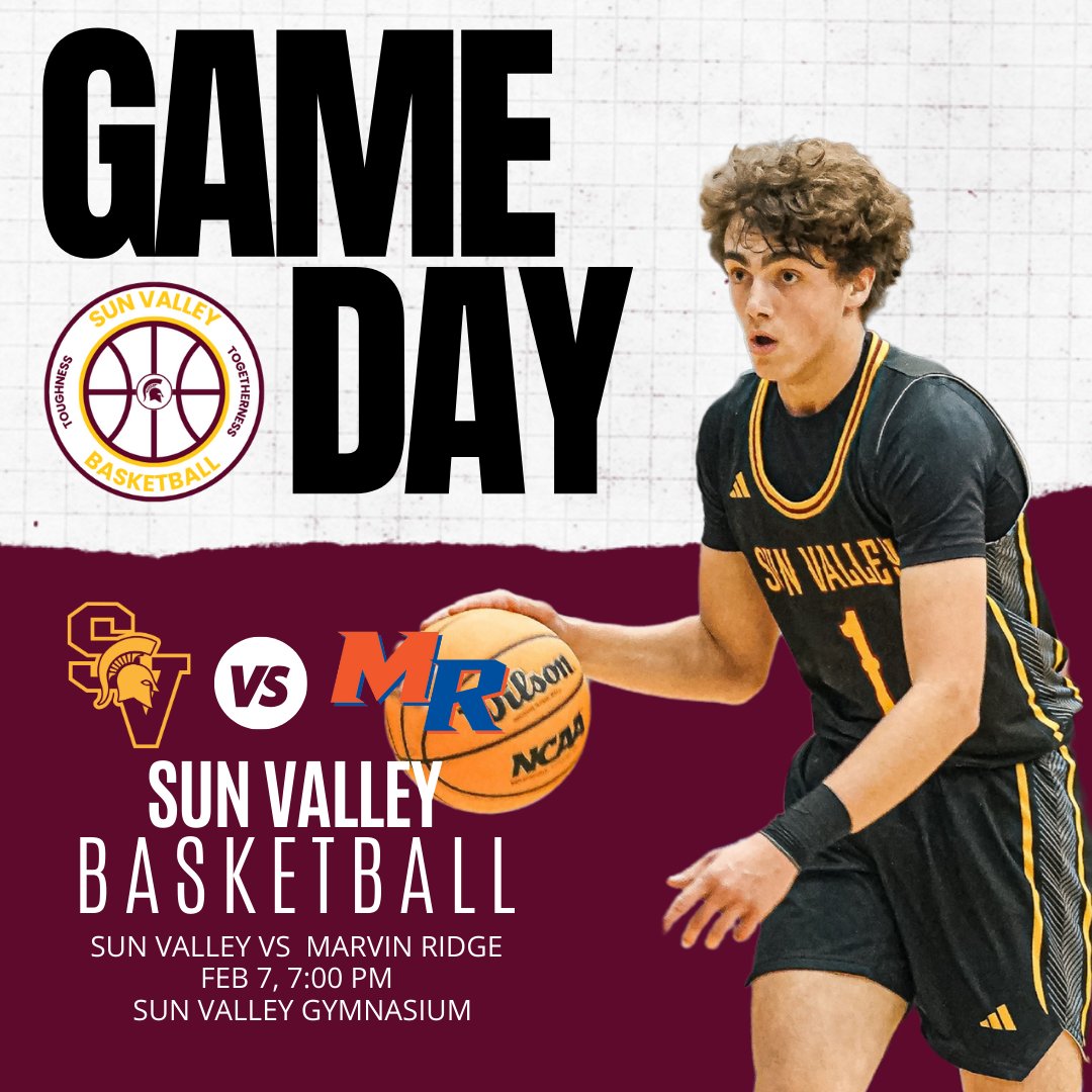 GAME DAY IN THE VALLEY

🆚 Marvin Ridge
⏰ 7:00 PM
📍 Sun Valley High School