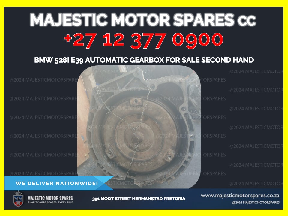 SpareMotor's tweet image. bmw 528i e39 automatic gearbox for sale - used transmission
#bmwe39 #automaticgearbox #usedtransmission
Visit us at Majestic Motor Spares, 391 Moot Street, Hermanstad, Pretoria.
majesticmotorspares.co.za