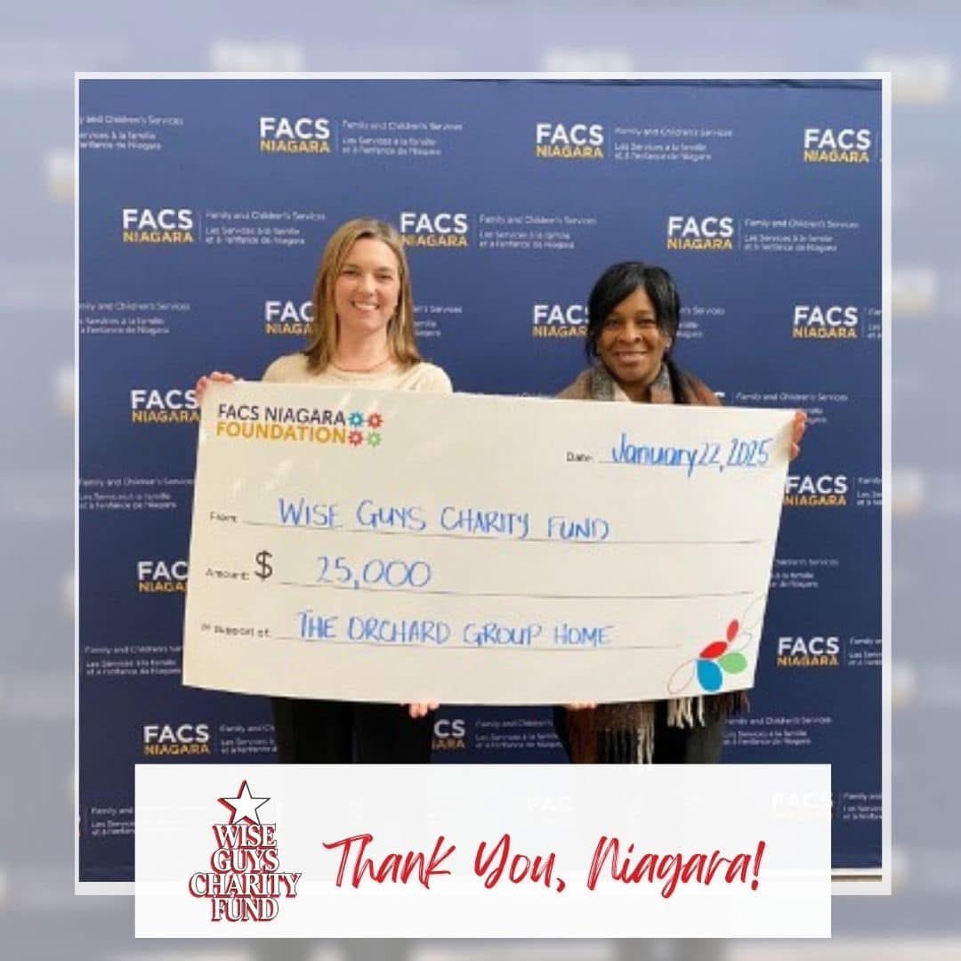 WGCF presents $25k grant cheque to FACS Niagara Foundation towards construction of a 10 bedroom residential treatment home for children in Welland!
 
In photo: FACS Niagara Foundation Manager of Development (Ellen Shonewille), WGCF Board Member (Erica Walters).

#niagara