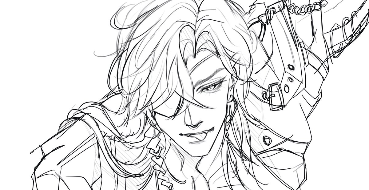 whitecladferret's tweet photo. Hua Cheng as Sylus🫰 https://t.co/jsrp5kImUp