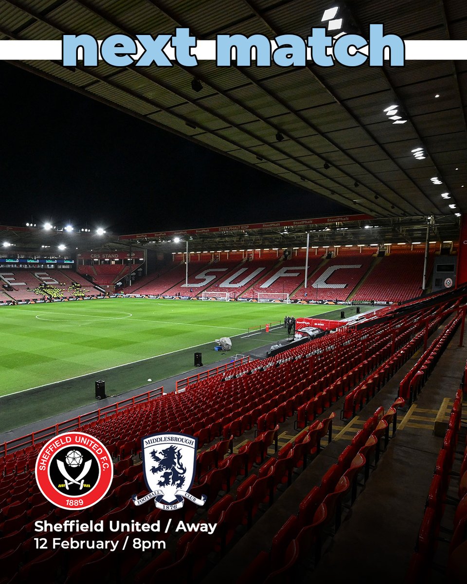 Boro's tweet photo. Up next, a midweek trip to the Steel City 🔜 https://t.co/exjnU5hp1B