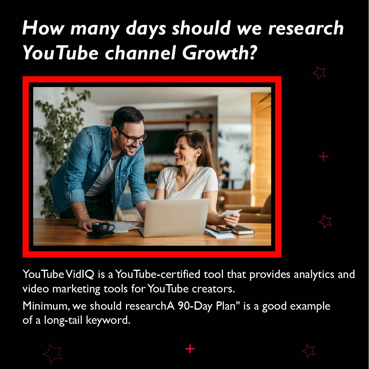 RebayaHasan's tweet photo. 🎯 📢 👇How many days should we research YouTube channel growth? 👇YouTube VidIQ is a YouTube-certified toolhat provides analytics and video marketing tools for YouTube creators.Minimum, we should research A 90-Day Plan" is a good example of a long-tail keyword.
#youtubSEO https://t.co/f3B7MDwac8