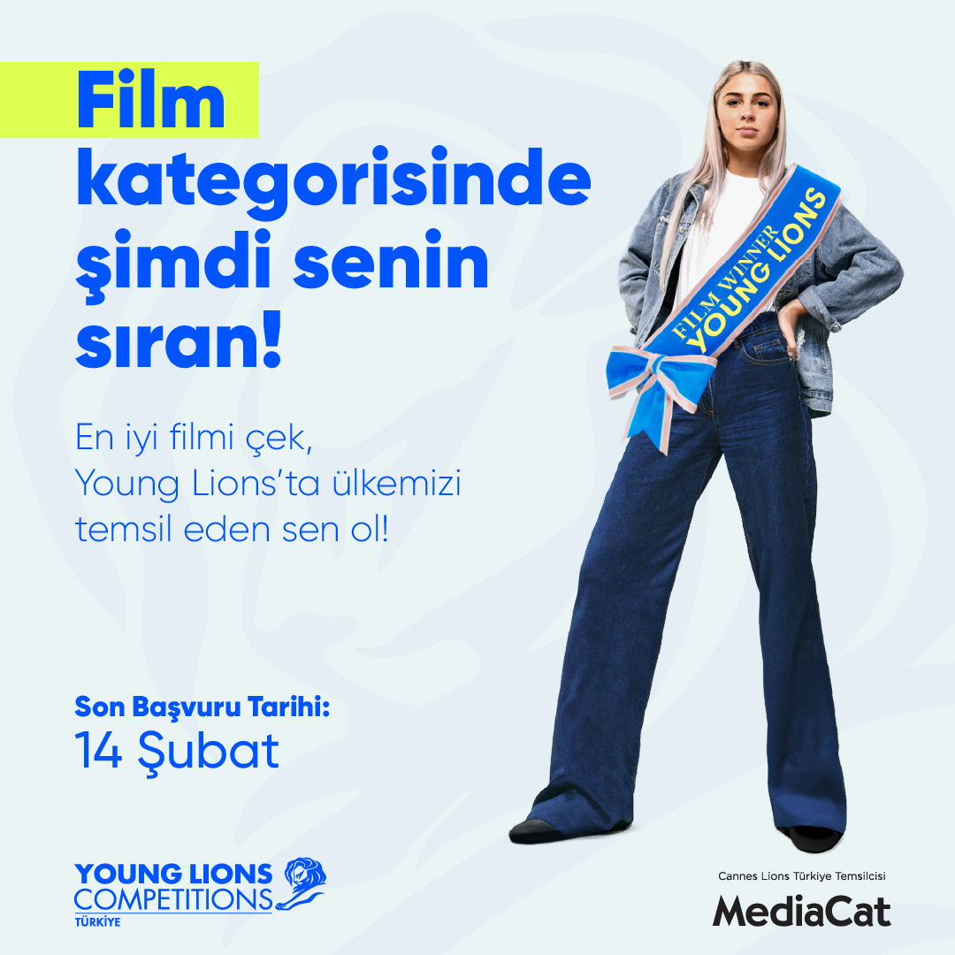 🤩 Zamanla şekil değiştirse de ekranın sihri hiç kaybolmayacak!

✨ Ekibinizi kurun, ödül alacağına inandığınız reklam filmini çekin, Türkiye’yi Young Lions’ta temsil etme fırsatını yakalayın!

Detaylı bilgi 👉 younglions.mediacat.com