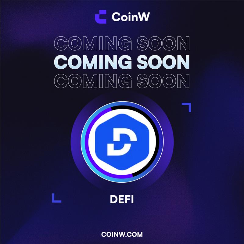 NEW LISTING ALERT 🚨: $DEFI <a href="/DeFi/">De.Fi</a> will be Listed soon.

📚 De.Fi is #Web3 Antivirus &amp; #SocialFi SuperApp. Since launching in July 2020 the platform has grown to over 5 million users in 2023 and $25 billion in user funds tracked.

Follow <a href="/CoinWOfficial/">CoinW</a> on X for