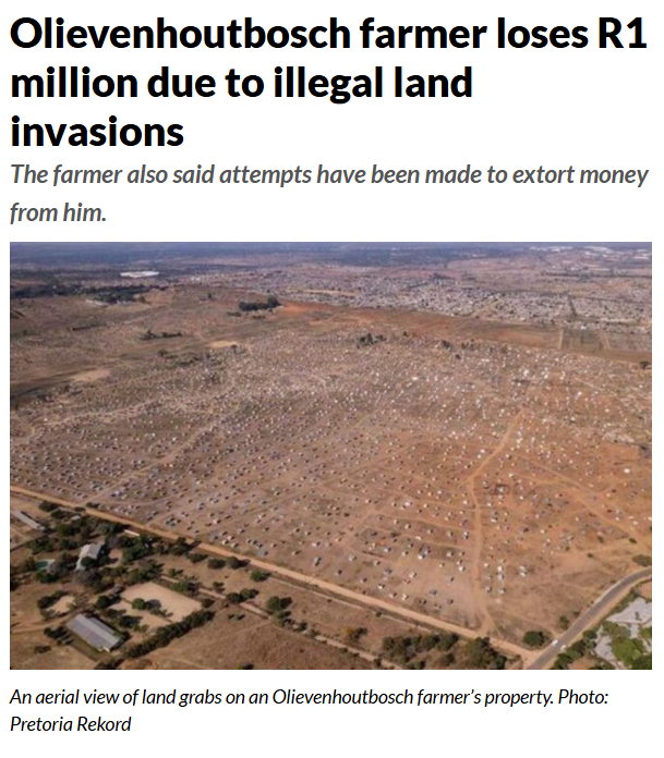 uMarhobane's tweet photo. A lot of people are quibbling over the Expropriation Act and what it may mean.

But the situation is way worse, because it is not a standalone piece of legislation.

The worst of these is the Land Courts Act, which has been passed and signed but not yet promulgated.

At present, the Expropriation Act allows a large number of state entities (including the Land Affairs Ministry, run by the PAC) to seize land before a trial, and to calculate the value of the land against the value of any development the state intends to perform on that land.

Other criteria for expropriation include if the property "is being used for speculation purposes" - this is hard to define, and leaves a lot of leeway for the state to confiscate any property not directly owned by its residents.

A most concerning one is if the land is "unused" or "abandoned". This can include land which has been seized by squatters.

The Ramaphosa administration has also passed an Act which prevents anyone from removing squatters or preventing entrance into their property by any means except a verbal warning, and forces them to resort exclusively to the police (who seldom respond in any reasonable time) to defend their property.

If the squatter sets up any form of structure (this can be as little as an outhouse-sized tin shack and a folding chair), they cannot be removed except by court order.

The court can, and has in many instances, ruled that the  occupiers have a right to remain until alternative housing has been provided by the state or the property owners, and in some cases, has expropriated property in order to transfer the land to the state or the residents for the purpose of township upgrades - free housing, water and electricity reticulation.

These strict squatters rights laws are defended by the PIE and ESTA Acts. And in the past, these expropriations had to be compensated. Now they don't.

This is very similar to the methods used by Robert Mugabe to seize farms - they were simply seized, and transferred after the fact.

In many cases in South Africa, these land grabs include building hijackings, and on open land, ANC and EFF branch members and organised crime plotting out swathes of land which they then extract rent from.

This is widespread, and lucrative.

But so far, we have had the courts to resort to for removals, even if it is expensive, sluggish and often unsuccessful, and the court system still allows landowners to appeal expropriation under the new Act (after the land is already taken - they will have 40 days to clear out once they have received notice)

This is why the Land Courts Act is so much more pernicious.

This Act of Parliament establishes a new court system explicitly for the streamlining of accelerated expropriation. It will be selected directly by the Presidency, and the JSC will act only in an advisory capacity.

It will have equal jurisdiction to the High Courts, leaving only the Supreme Court of Appeal and the Constitutional Court itself as a means of appeal.

The judges of this court will also be immune from all forms of prosecution or legal summons except for acts of domestic violence.

"13. (1) Proceedings under this Act may be instituted by-
(a) the Commission;
(b) any person acting in their own interest;
(c) any person acting on behalf of another person who cannot act in their own name;
(d) any person acting as a member of, or in the interests of, a group or class of persons;
(e) any person acting in the public interest; or
(f) any association acting in the interests of its members."

This opens the way for anyone to launch proceedings to expropriate any piece of land for any purpose, from an expropriating authority, to a historic land claimant, to just someone who wants something they like.

Witnesses and anyone who accompanies them to court are to be monetarily compensated.

And here’s the kicker - hearsay, and documents without providence have the same weight as any official document:

"21. (1) The Court may, in the case of claims under the Restitution of Land Rights Act admit evidence, including oral evidence, which it considers relevant and cogent to the matter being heard by it, whether or not such evidence would be admissible in any other court of law.

(2) Without derogating from the generality of subsection (1), it is competent for any party before the Court to adduce-

(a) hearsay evidence regarding the circumstances surrounding the dispossession of a land right or rights and the rules governing the allocation and occupation of land within a claimant community at the time of such dispossession; and (b) expert evidence regarding the historical and anthropological facts relevant to any particular land claim.

(3) The Court must give such weight to any evidence adduced in terms of subsections (1) and (2) as it deems appropriate.

(4) Whenever a judgment, order or other record of the Court is required to be proved or inspected or referred to in any manner, a copy of such judgment, order or other record duly certified as such by the registrar of the Court under its seal is prima facie evidence thereof without proof of the authenticity of such registrar's signature."

Additionally, the Court will have the right to deny the submission of any evidence it wishes if it will speed up the process and reduce cost.

This means that we will utterly abolish the right to a fair trial.

The defences of this particular kind of court lie, however, in traditional "African ways of knowing", where oral history is regarded as equally valid to written state records.

Whether the Constitutional Court system will buy this is anyone's guess, but it strikes me as an enormous gamble to pretend that sense and justice will prevail in this case.