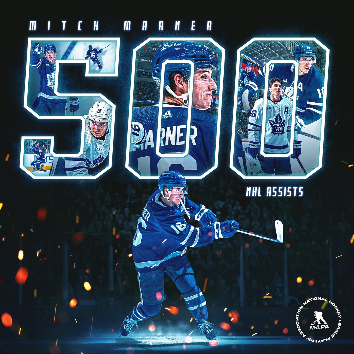 A season of milestones for Mitch Marner as the <a href="/MapleLeafs/">Toronto Maple Leafs</a> forward notched NHL assist No. 500 last night! 🍎