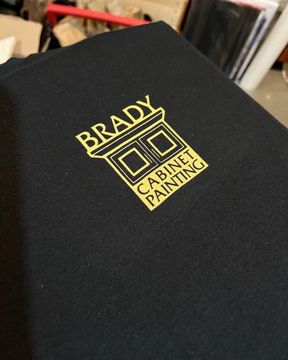 JAWZYgraphics's tweet photo. Screen printed Ts for Brady Cabinets https://t.co/eC387Sw3xF