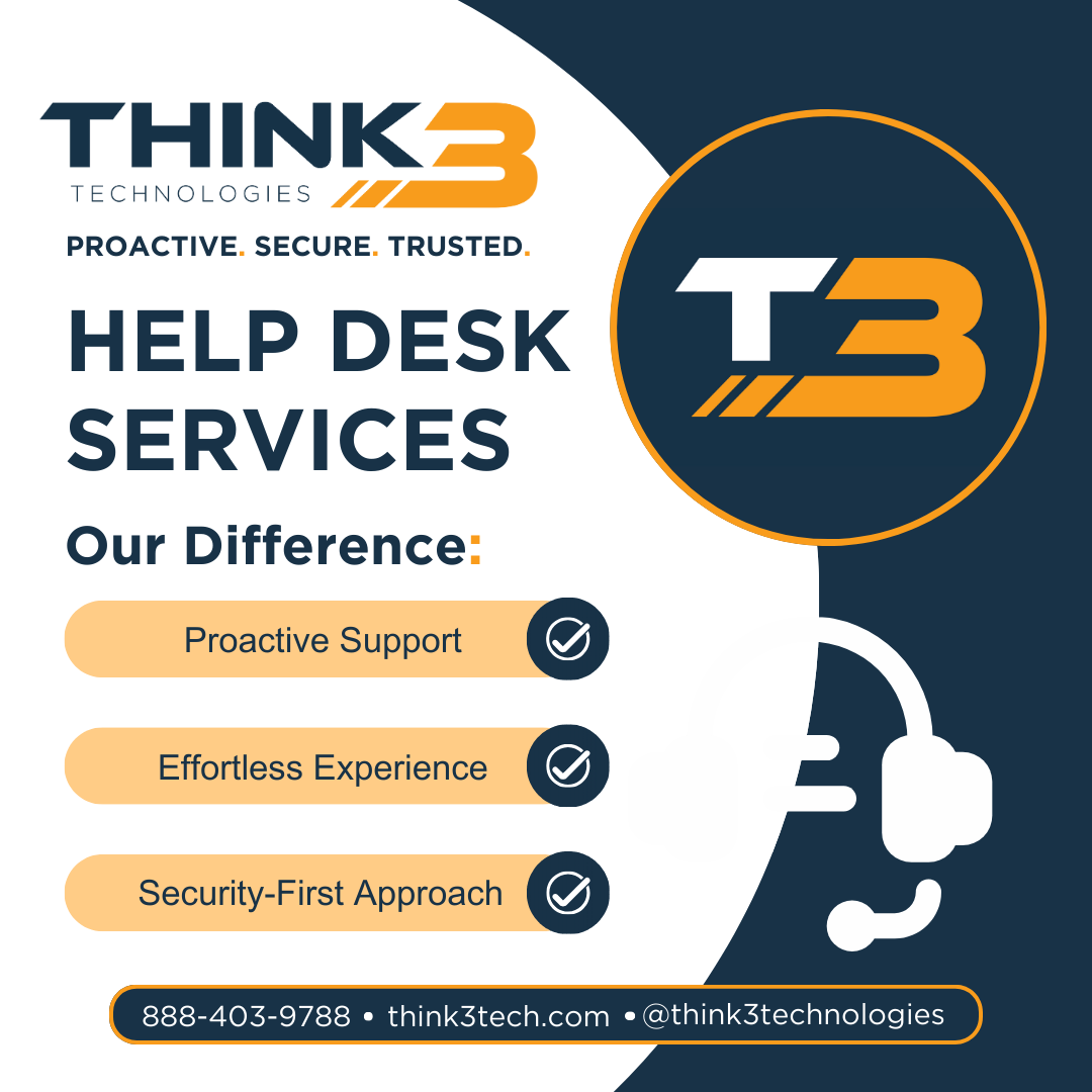 Think3Tech_'s tweet photo. 🌟 Elevate your IT support experience with our help desk services! We offer proactive support, an effortless user experience, and a security-first approach. Join us in transforming how you handle IT challenges. 🚀

Connect with us today!

#ITServices #HelpDesk #ManagedIT https://t.co/PbrCve03qx