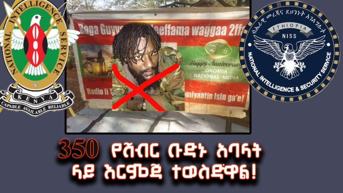 ከሰሞኑ የሸኔ የሽብር ቡድን በከባድ ድንጋጤ ውስጥ ወድቋል! 

 በአለፉት አመታት #ኬንያን እንደ መሸሸጊያ እና የስልጠና ቦታ በማድረግ በንፁሃን ላይ #ዘረፋ እና #ግድያ በመፈፀም የሽብር ተግባር ላይ ተሰማርተው የቆየው የሸኔ የሽብር ቡድን!