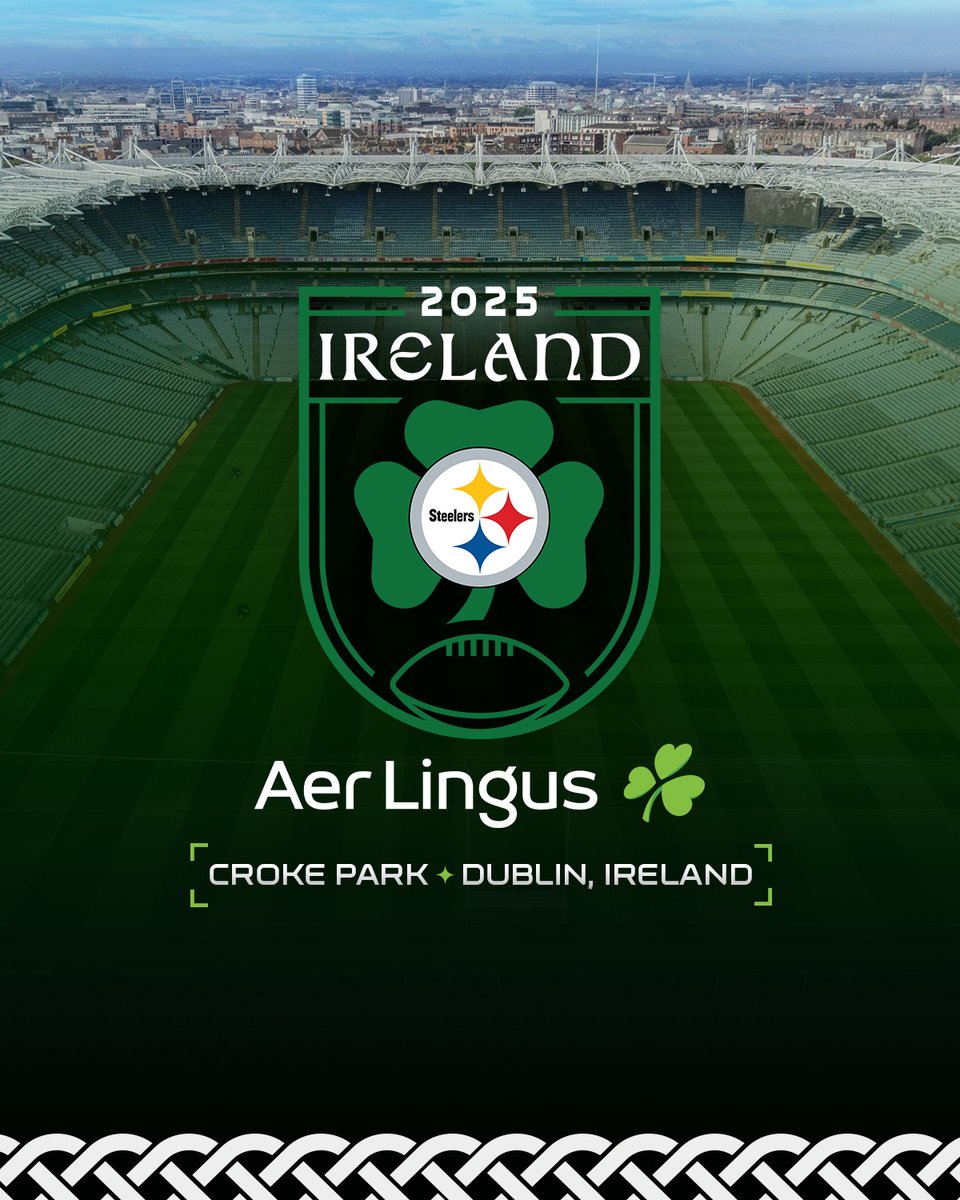 Seo linn, go mBaile Átha Cliath!☘️

We will be playing in the <a href="/NFL/">NFL</a>'s first-ever regular season game in Dublin, Ireland in 2025. <a href="/AerLingus/">Aer Lingus</a> 

#NFLDublinGame | 📝: bit.ly/3CCvfO7
