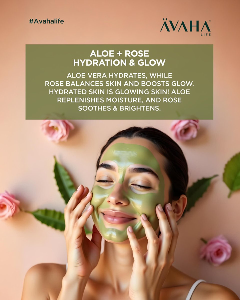 avahalife's tweet photo. 🌹✨ Rose Day Glow Hack! Aloe hydrates, rose water soothes—together they unlock glass skin! 💖 Mix aloe &amp; rose, apply for 10-15 mins, rinse &amp; glow! ✨ Tag your skincare bestie &amp; share your fave combo!

#RoseDay #AvahaLife #Aloevera #Glow #Skincare #Beautytips #Hyderabad #India https://t.co/yLgCTgO7eK