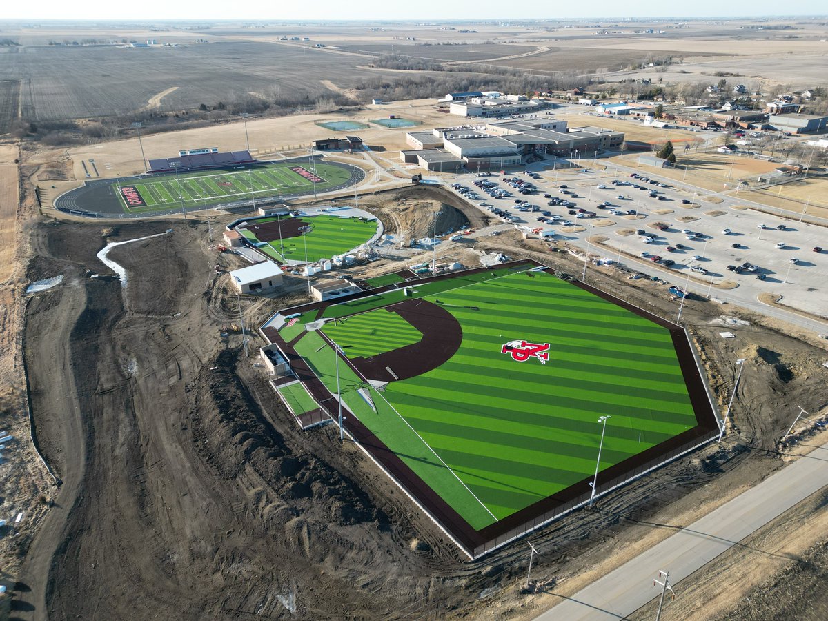 The mild winter weather has helped with progress at North Polk.