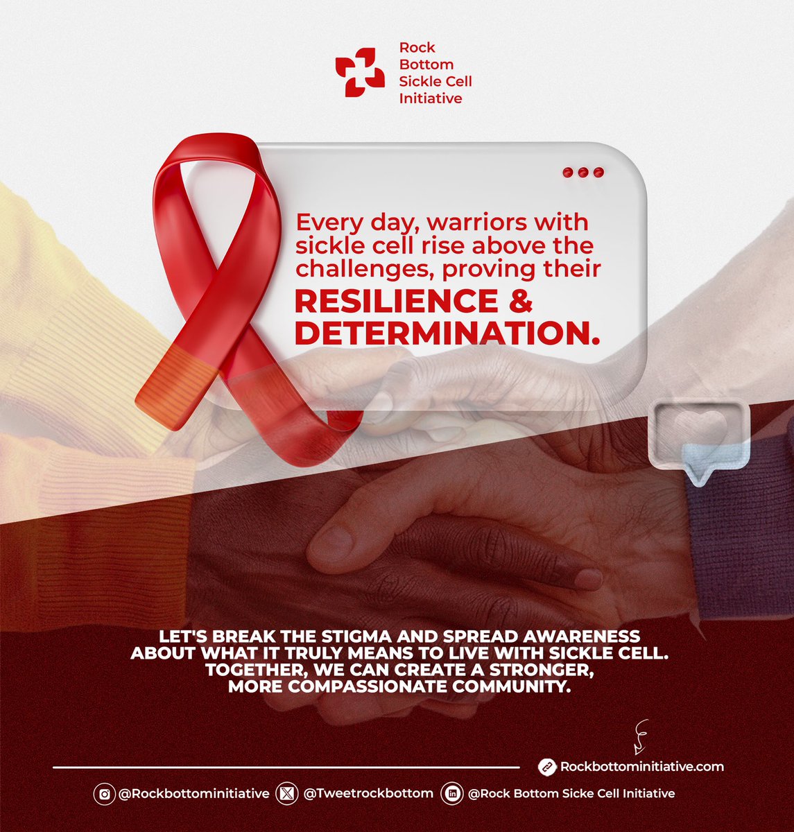 tweetrockbottom's tweet photo. Sickle cell warriors rise above challenges every day, showing incredible resilience and determination. ❤️ Let’s break the stigma, spread awareness, and build a more compassionate community together.
#sickleawareness #breakstigma https://t.co/TO0VS5YUnE