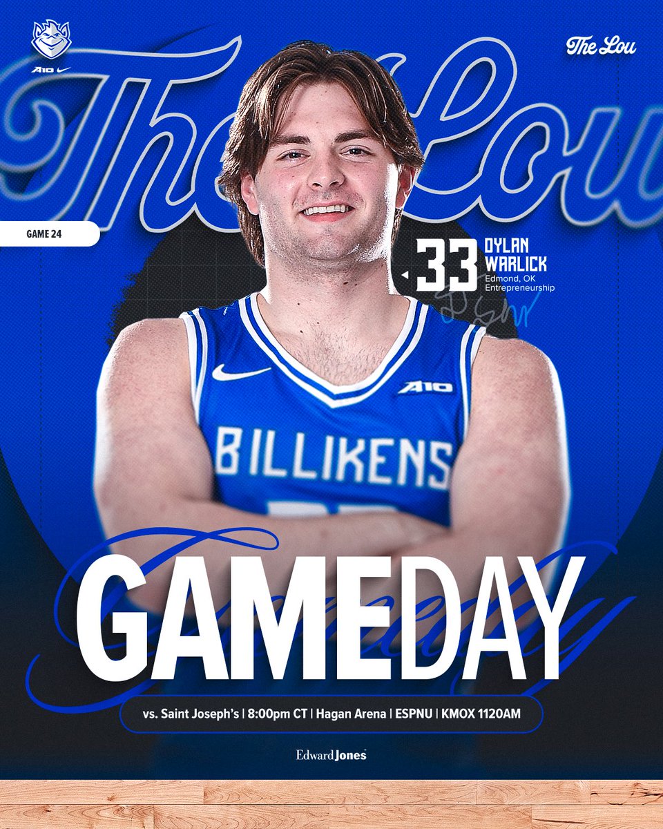 Saint Louis Men's Basketball (@saintlouismbb) on Twitter photo G A M E D A Y !
🆚 <a href="/SJUHawks_MBB/">SJU Hawks MBB</a>
⏰ 8:00PM CT
📍 Hagan Arena
📺 ESPNU
🎙️ <a href="/KMOXSports/">KMOX Sports</a>
#SLUForTheLou G A M E D A Y !
🆚 <a href="/SJUHawks_MBB/">SJU Hawks MBB</a>
⏰ 8:00PM CT
📍 Hagan Arena
📺 ESPNU
🎙️ <a href="/KMOXSports/">KMOX Sports</a>
#SLUForTheLou