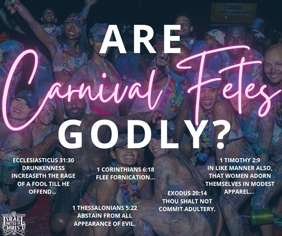 iuic_tt's tweet photo. Carnival Fetes 🤮 Promotes: Drunkenness, Fornication, Adultery, Immodesty and Pure Evil ❌ All Of Which Are Considered Sins In The Eyes Of God 🙃

#carnival #fetes #entertainment #fornication #adultery #immodesty #drunkenness #evil #sin #unrighteous #fyp #explorepage #nathanyel7 https://t.co/3o4sm29wqV