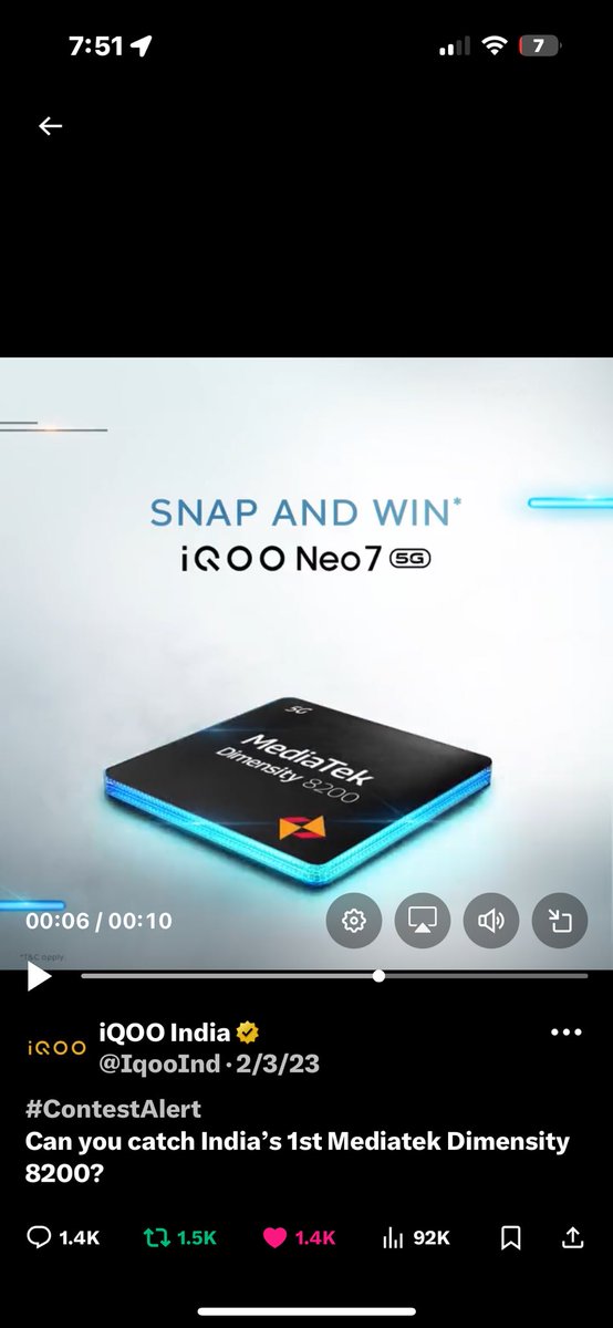 the_sidhdharth's tweet photo. @IqooInd #PowerToWin #iQOONeo7 #AmazonSpecials
Join guys
@cadeepk
@Sruusti
@shiin_chan76 https://t.co/XlMzcUVjFs