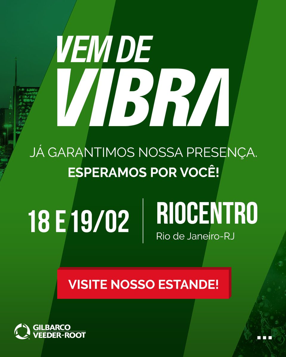 GVR_Brasil's tweet photo. A convenção Vem de VIBRA está chegando, e você não pode ficar de fora desse grande evento!

A edição de 2025 acontece nos dias 18 e 19 de fevereiro, no Riocentro.

Revendedor, garanta sua participação e visite nosso estande. Esperamos por você! https://t.co/dn3vdjix7a