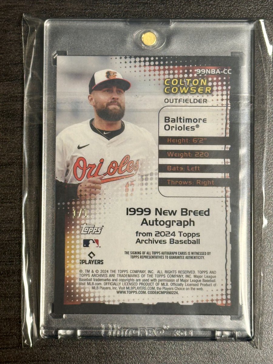Res_all_athl's tweet photo. 久々のメガヒット
MLB2024 TOPPS ARCHIVES HOBBY 
1999 New Breed Autographs 
Foilfractors 1/1
Colton Cowser / Baltimore Orioles https://t.co/DdKL3ap9vA